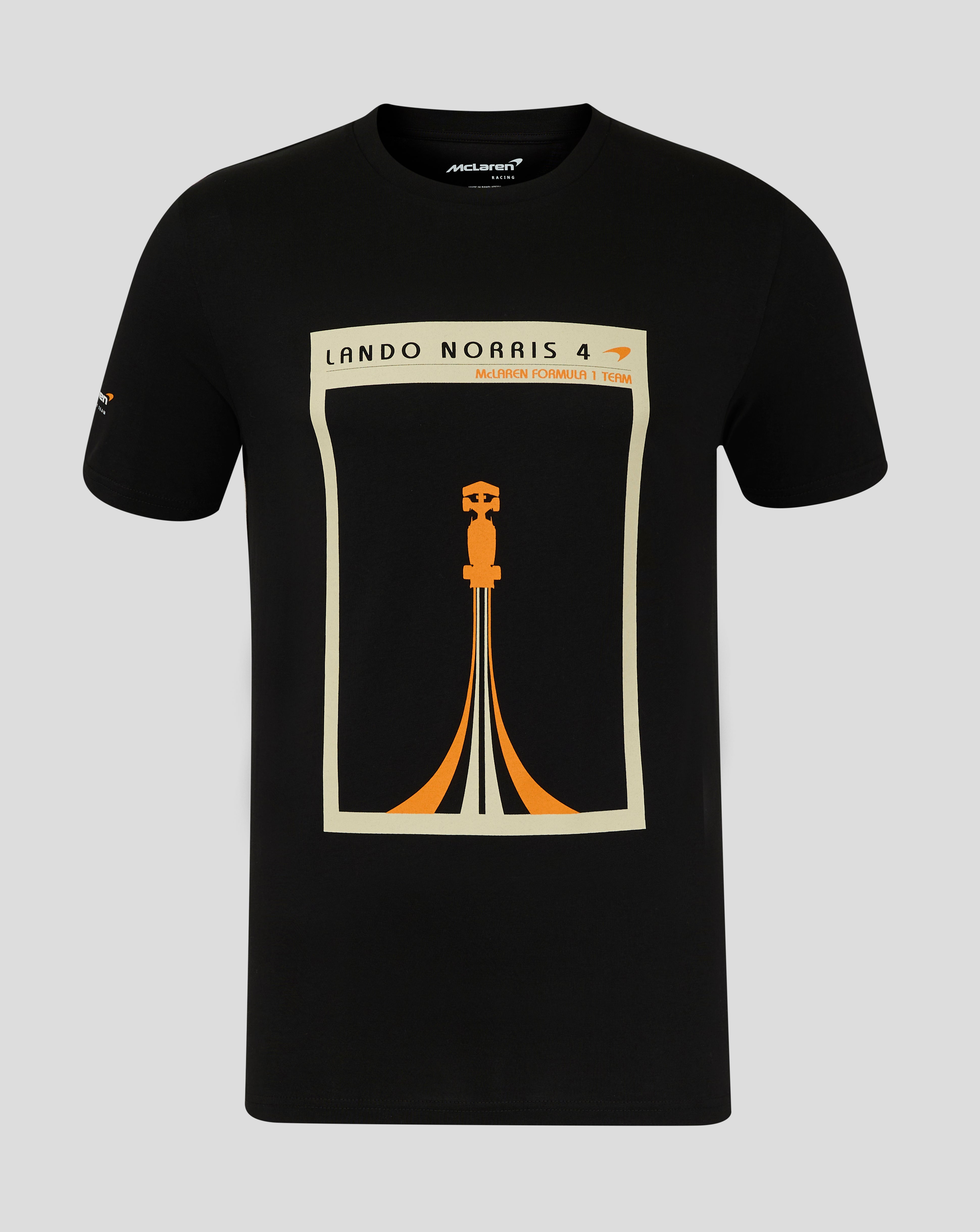 Graphic Pack Unisex Lando Norris Track T-Shirt - Caviar