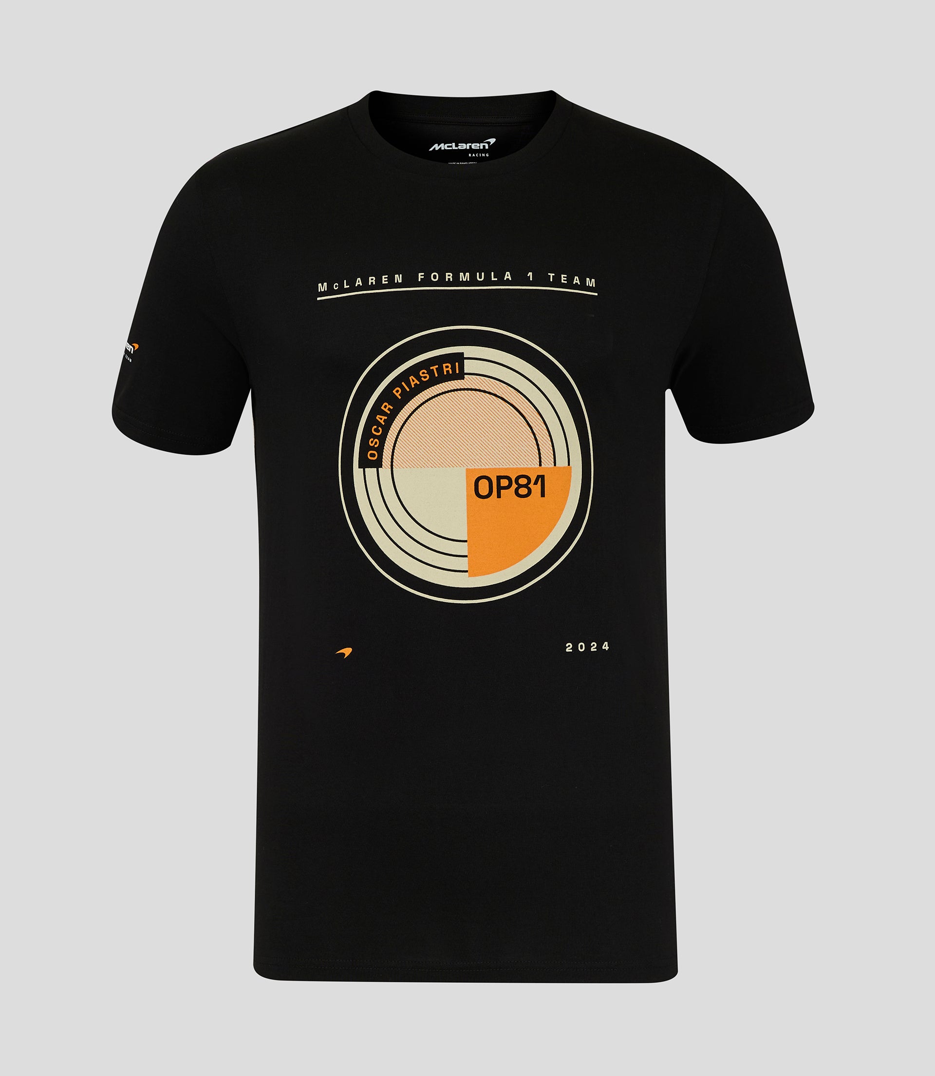 Graphic Pack Unisex Oscar Piastri Circular T-Shirt - Caviar