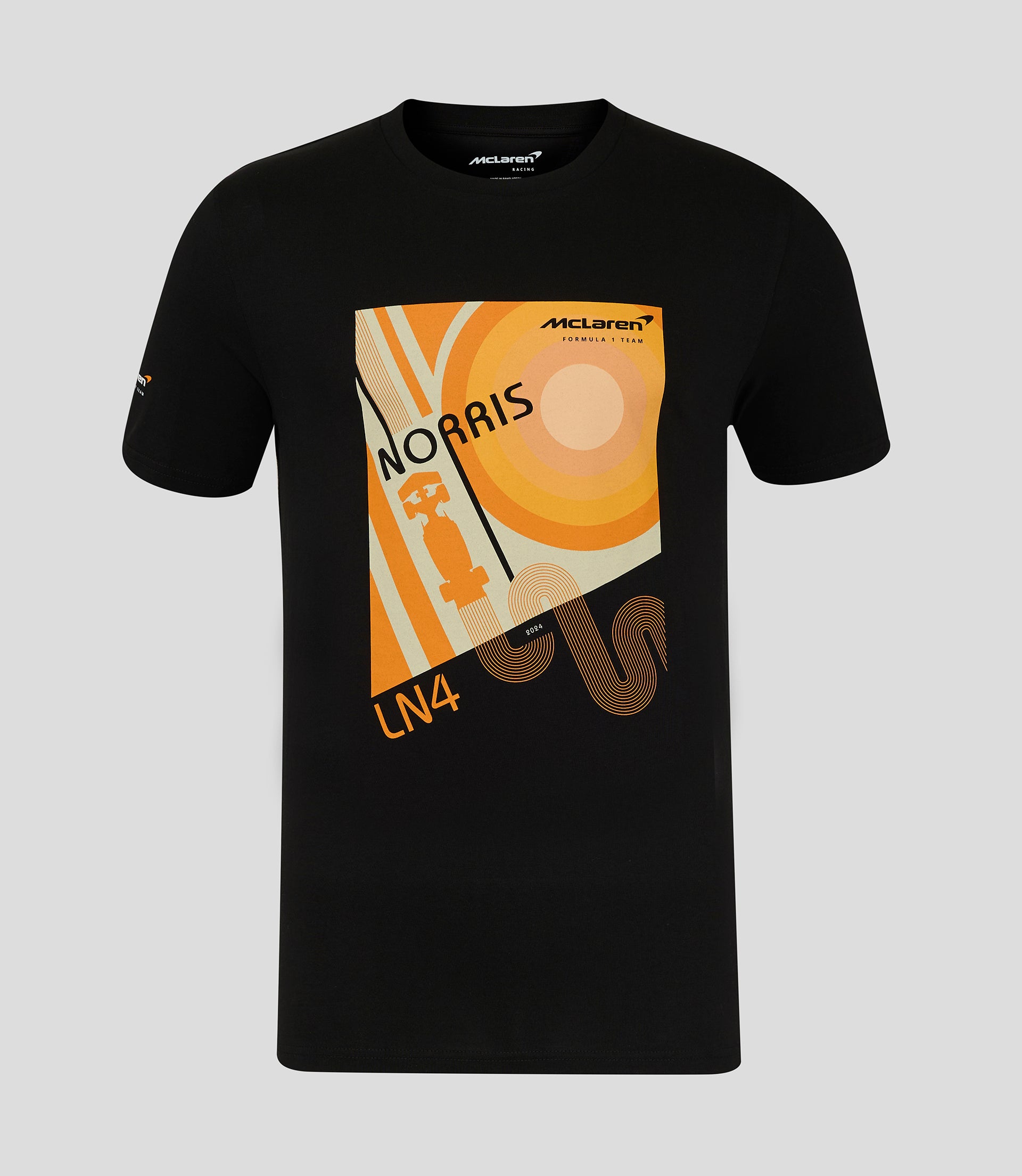 Graphic Pack Unisex Lando Norris Poster T-Shirt - Caviar