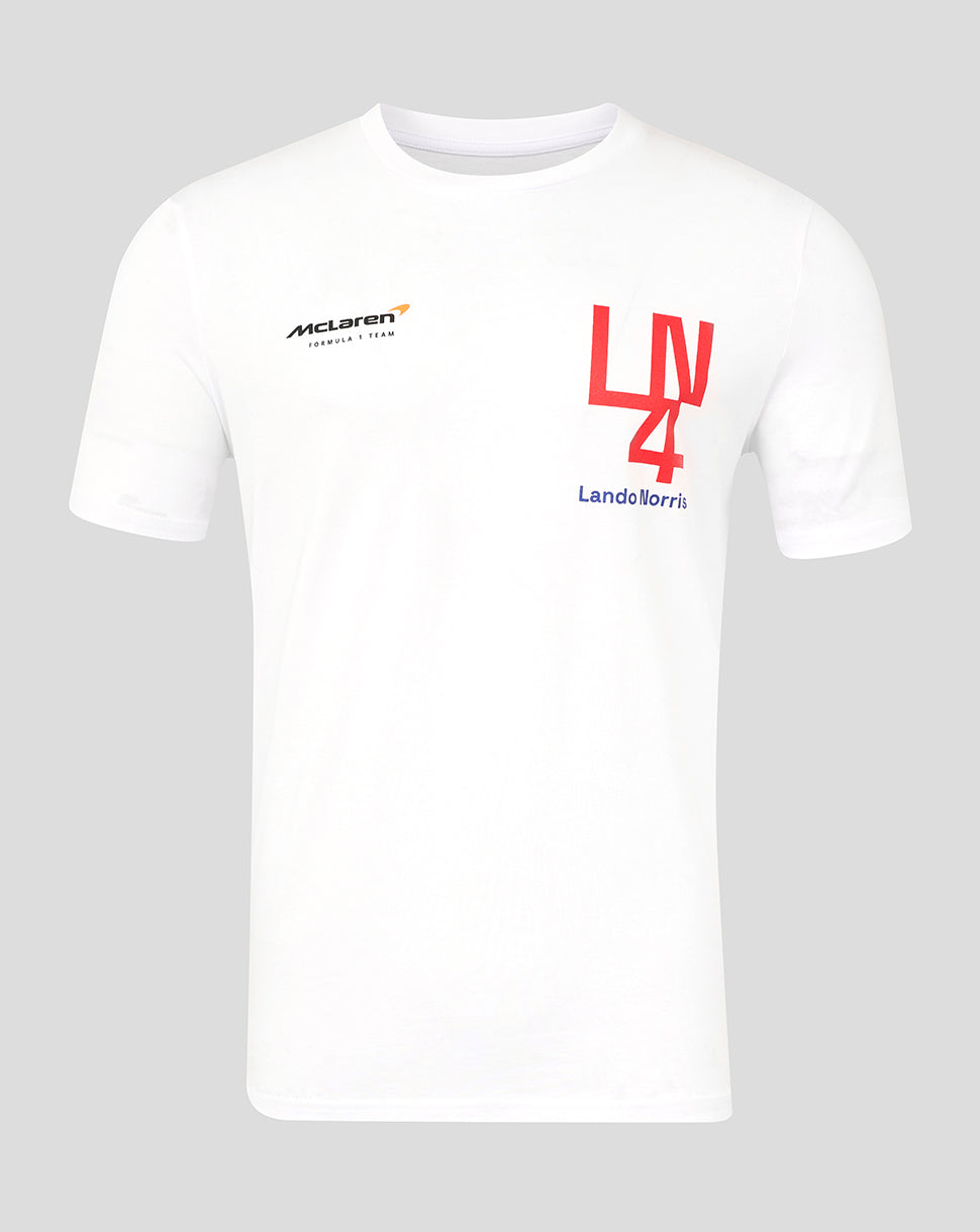 Unisex Lando Norris Silverstone T-Shirt - White