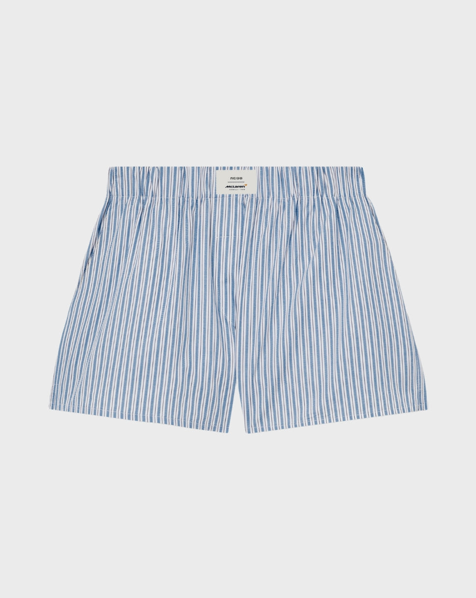 Reiss Womens Poplin Stripe Shorts