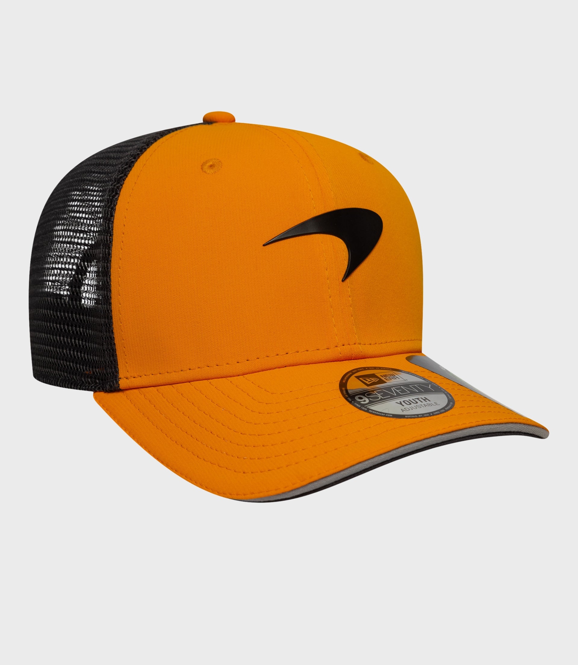 New Era x McLaren Formula 1 Team Junior 9Seventy Stretch Snap Cap - Papaya 4 New Era x McLaren Formula 1 Team Junior 9Seventy Stretch Snap Cap - Papaya