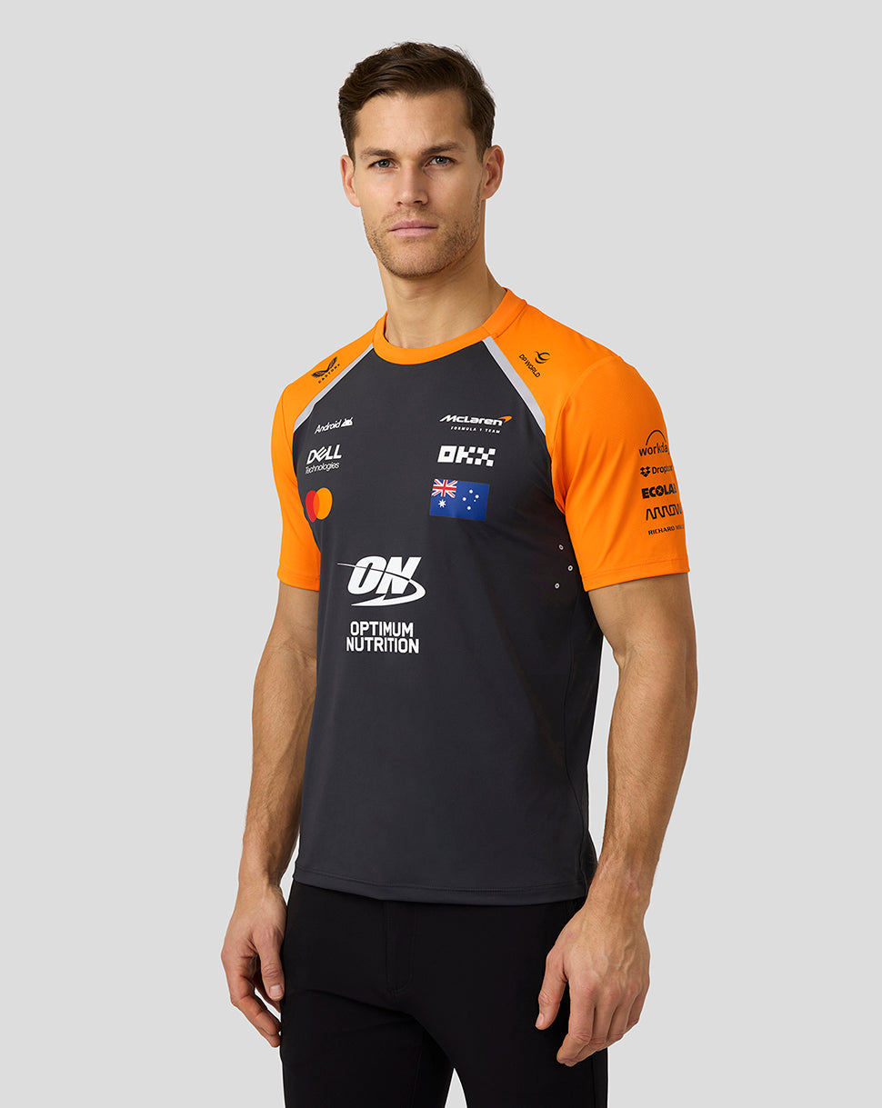 Mens McLaren F1 Team Oscar Piastri Set Up T-Shirt - Phantom