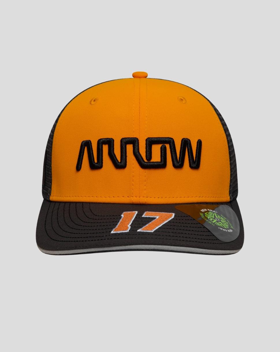 New Era x Arrow McLaren Kyle Larson IndyCar Teamwear 9Seventy Stretch Snap Cap - Papaya 3 New Era x Arrow McLaren Kyle Larson IndyCar Teamwear 9Seventy Stretch Snap Cap - Papaya