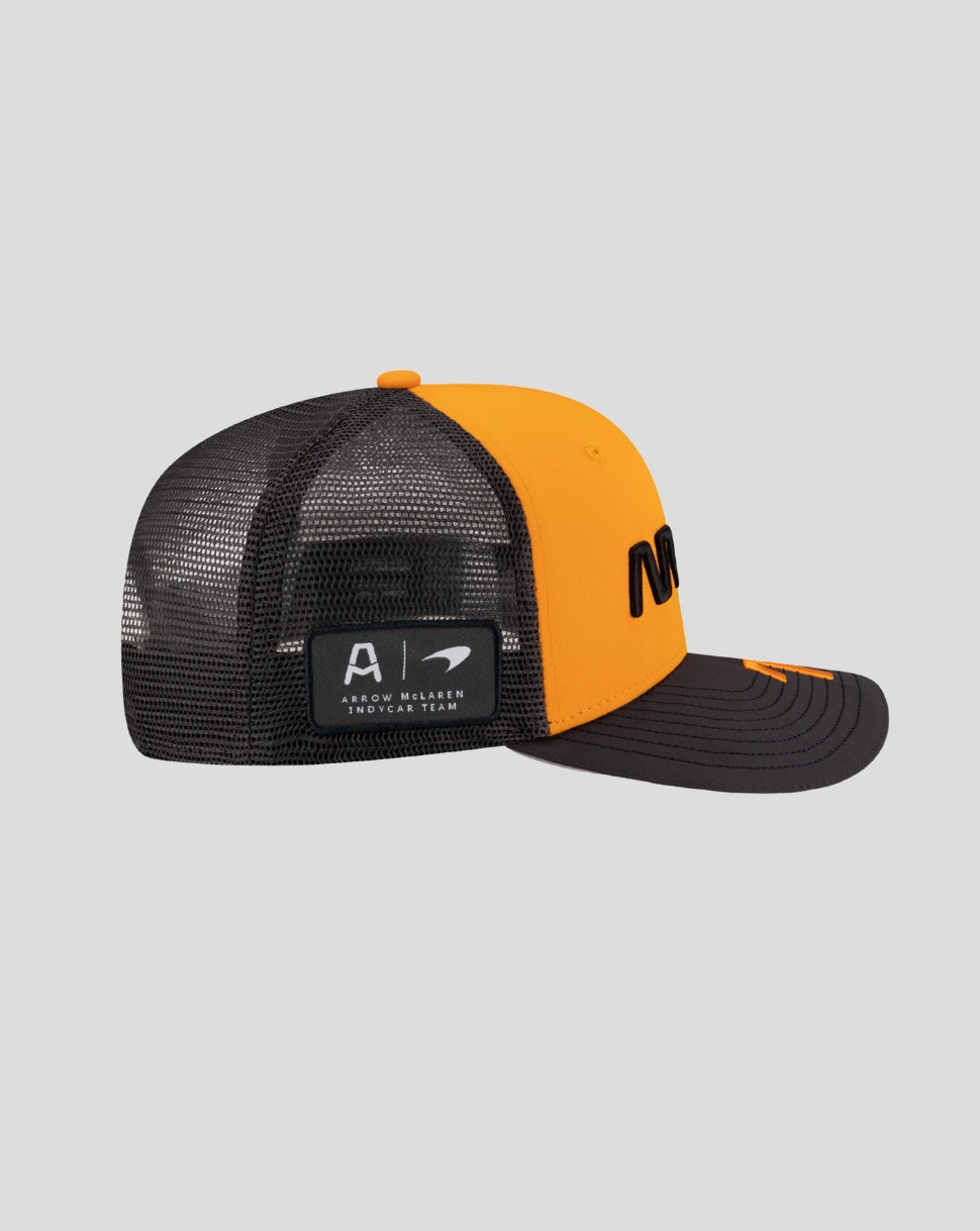 New Era x Arrow McLaren Kyle Larson IndyCar Teamwear 9Seventy Stretch Snap Cap - Papaya 5 New Era x Arrow McLaren Kyle Larson IndyCar Teamwear 9Seventy Stretch Snap Cap - Papaya