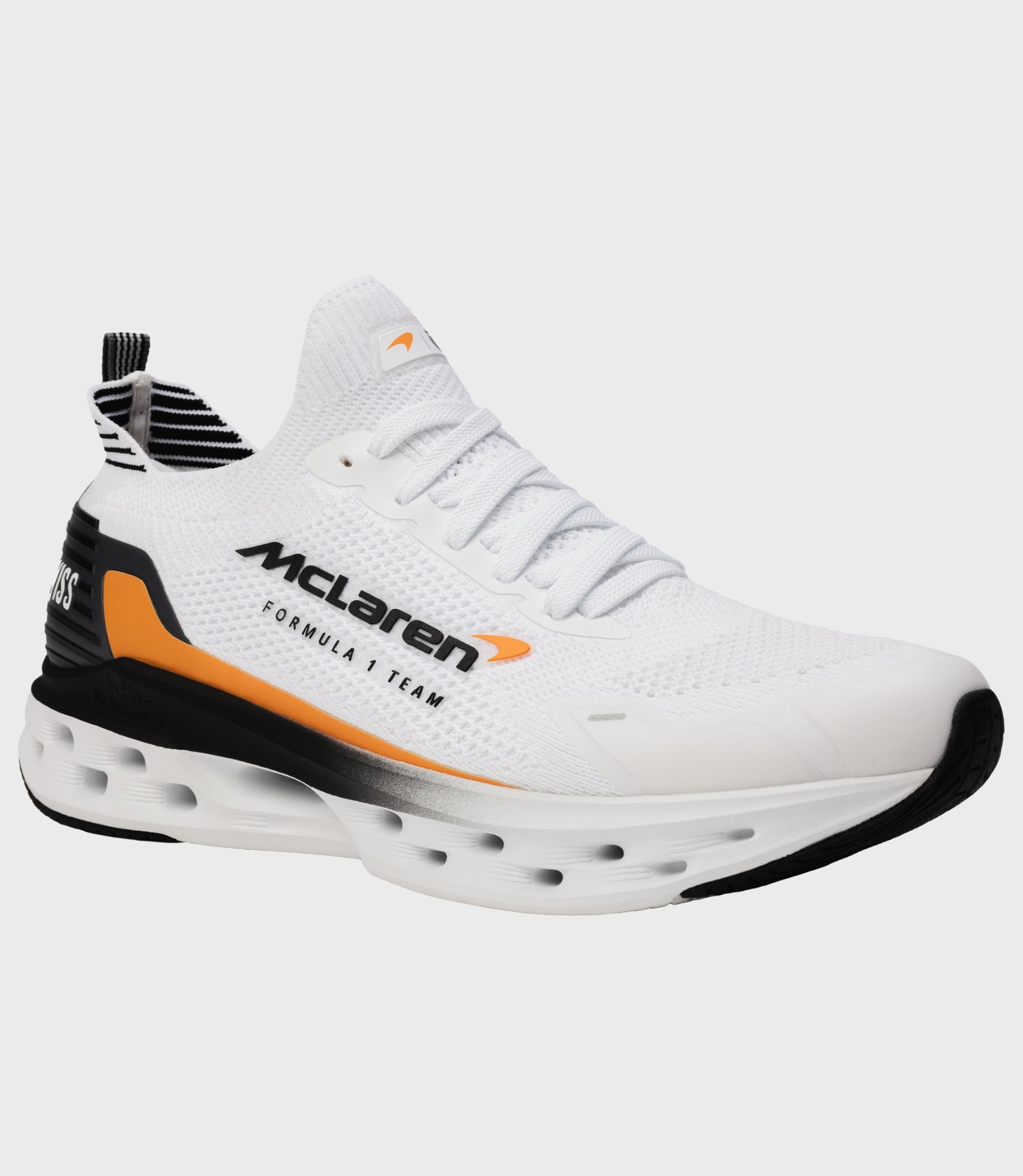 K-Swiss x McLaren Mens Impulse Tubes Lite Trainers - White/Black