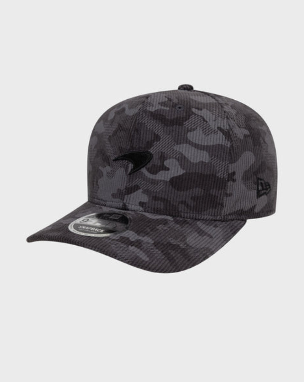 New Era x McLaren Cord Camo 9Fifty® Curved Cap - Black