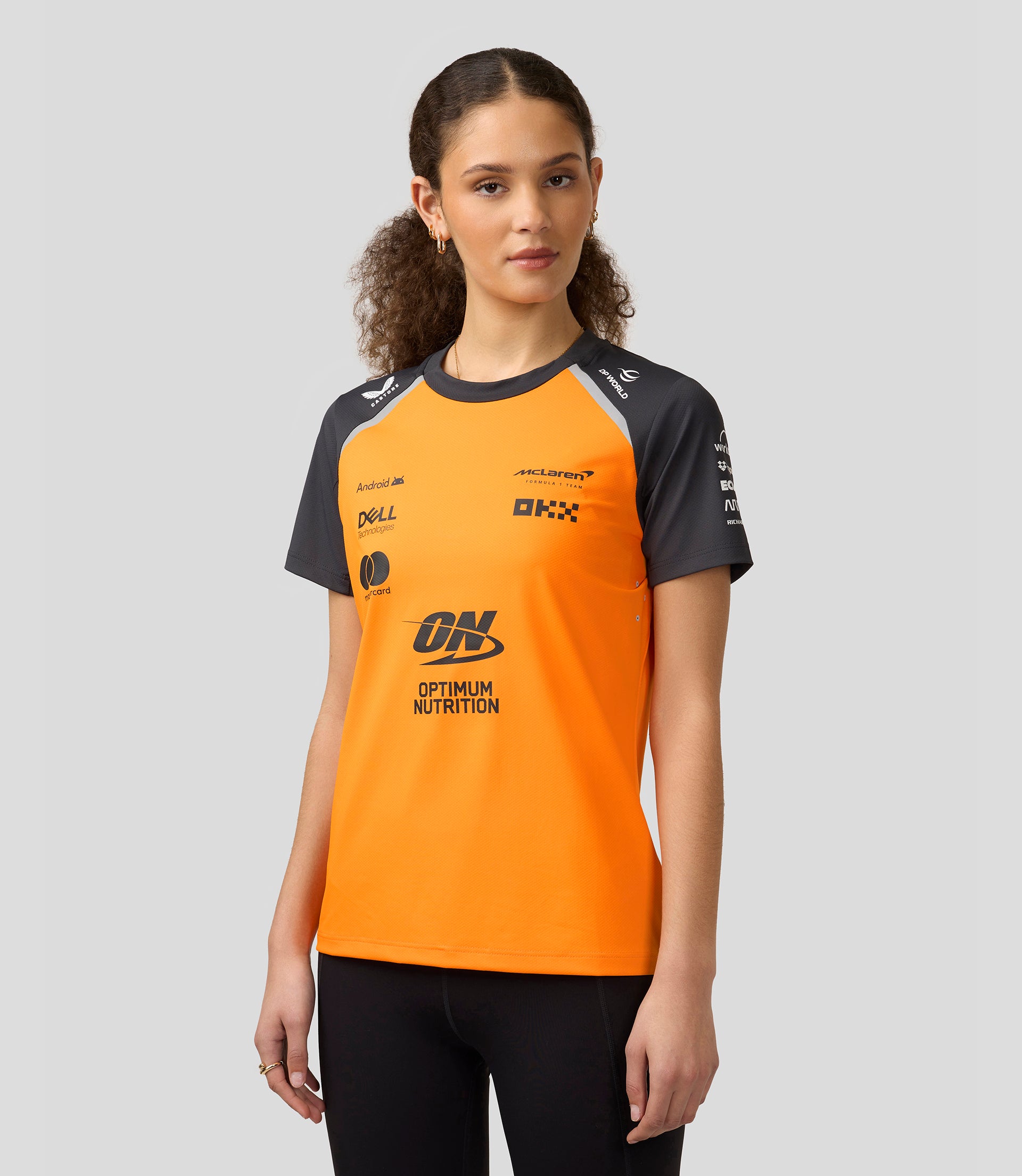 Womens McLaren F1 Team Set Up T-Shirt - Papaya