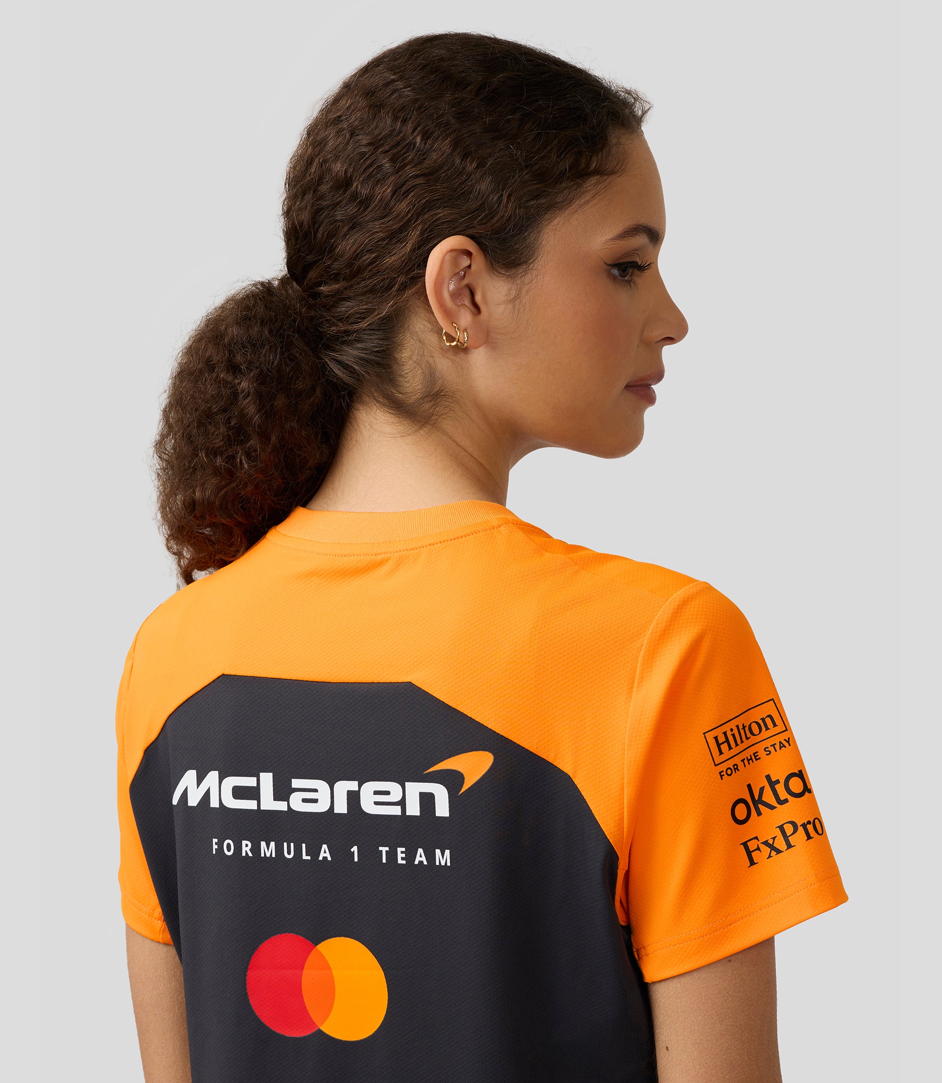 Official Womens McLaren Formula 1 Team Set Up T-Shirt - Phantom/Papaya 5 Official Womens McLaren Formula 1 Team Set Up T-Shirt - Phantom/Papaya