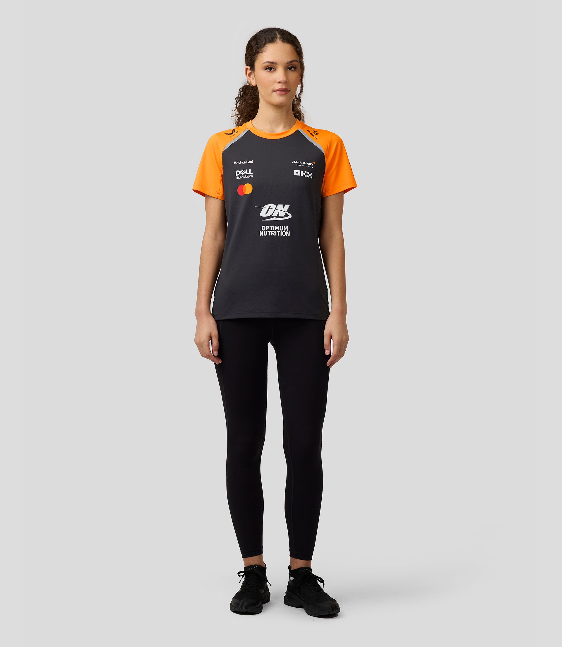 Official Womens McLaren Formula 1 Team Set Up T-Shirt - Phantom/Papaya 6 Official Womens McLaren Formula 1 Team Set Up T-Shirt - Phantom/Papaya
