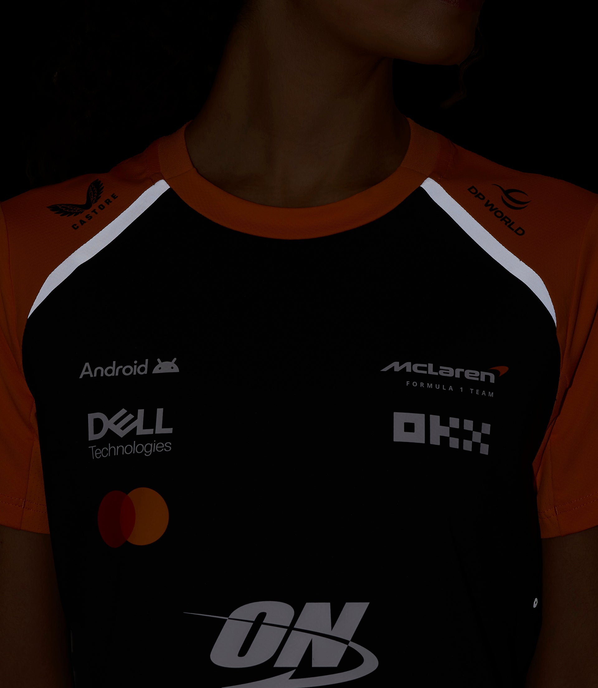 Official Womens McLaren Formula 1 Team Set Up T-Shirt - Phantom/Papaya 7 Official Womens McLaren Formula 1 Team Set Up T-Shirt - Phantom/Papaya