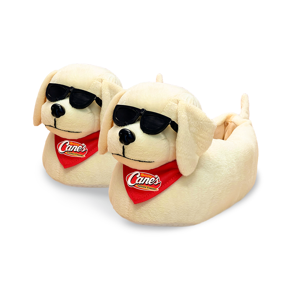 Cane Plush Puppy Slippers