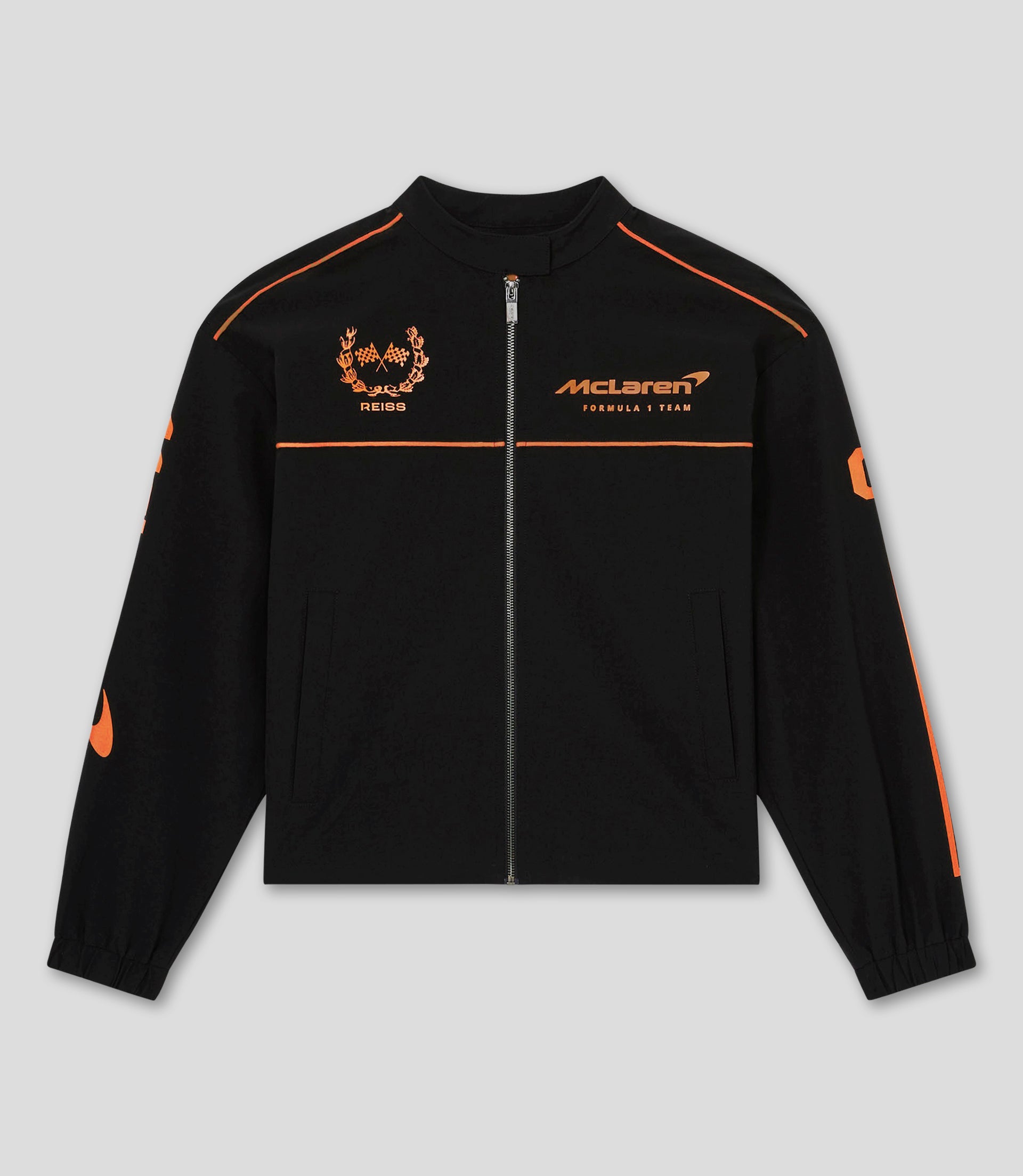 Reiss Technical Logo Jacket - Black