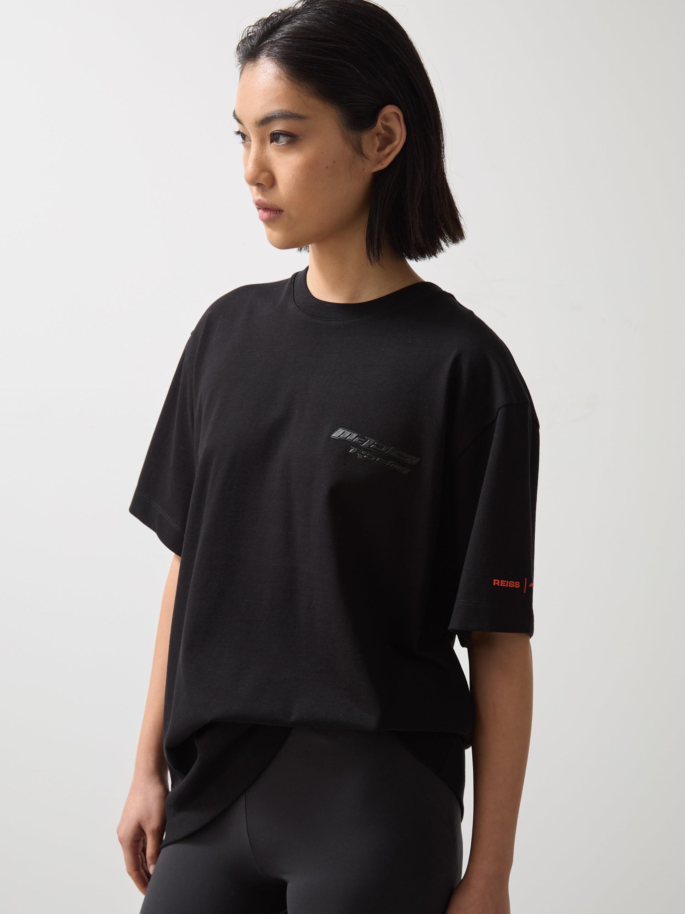 Reiss Unisex Nakata Oversize Logo T-Shirt - Black 6 Reiss Unisex Nakata Oversize Logo T-Shirt - Black