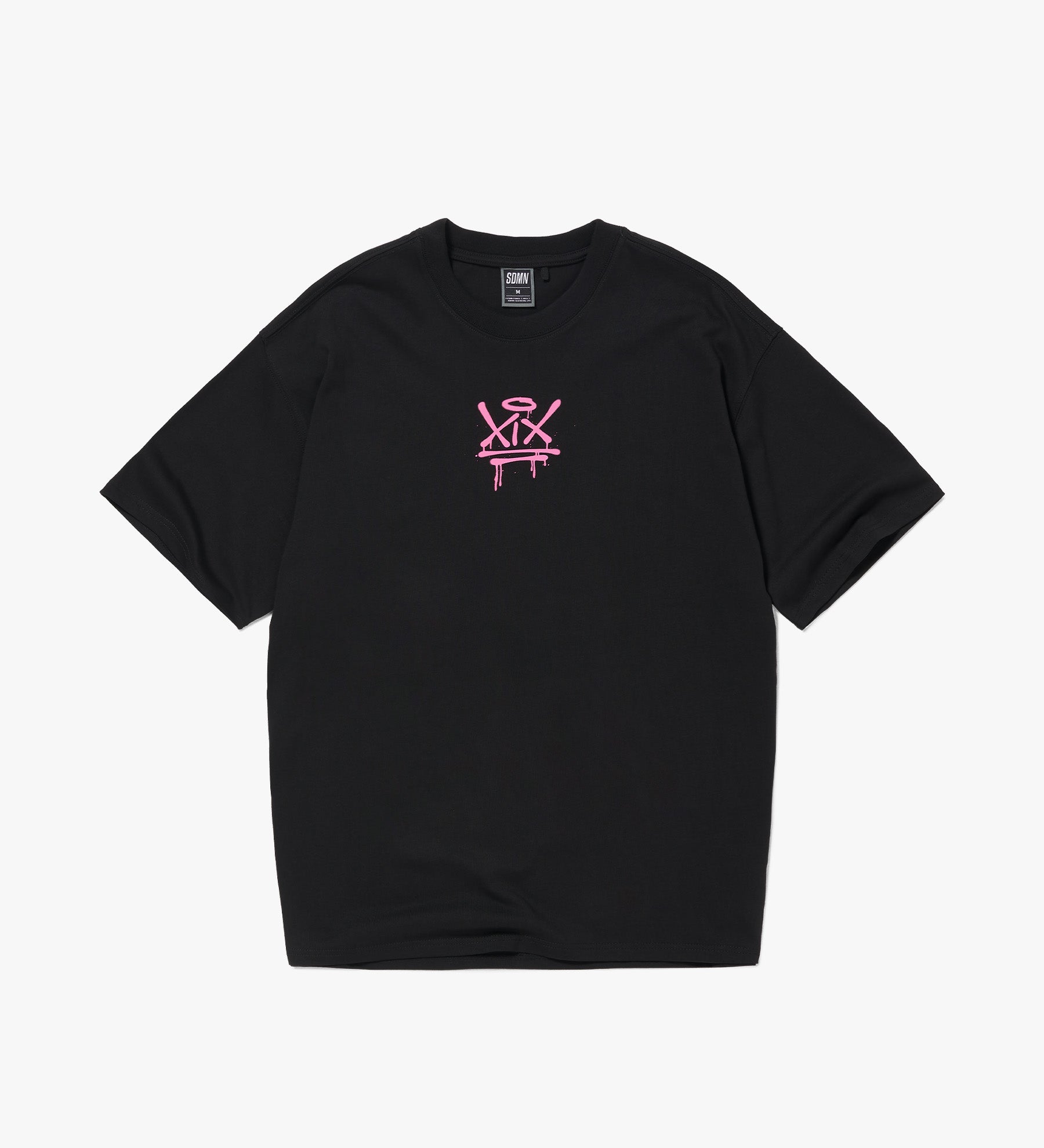 XIX Spray T-Shirt [Black/Hot Pink]