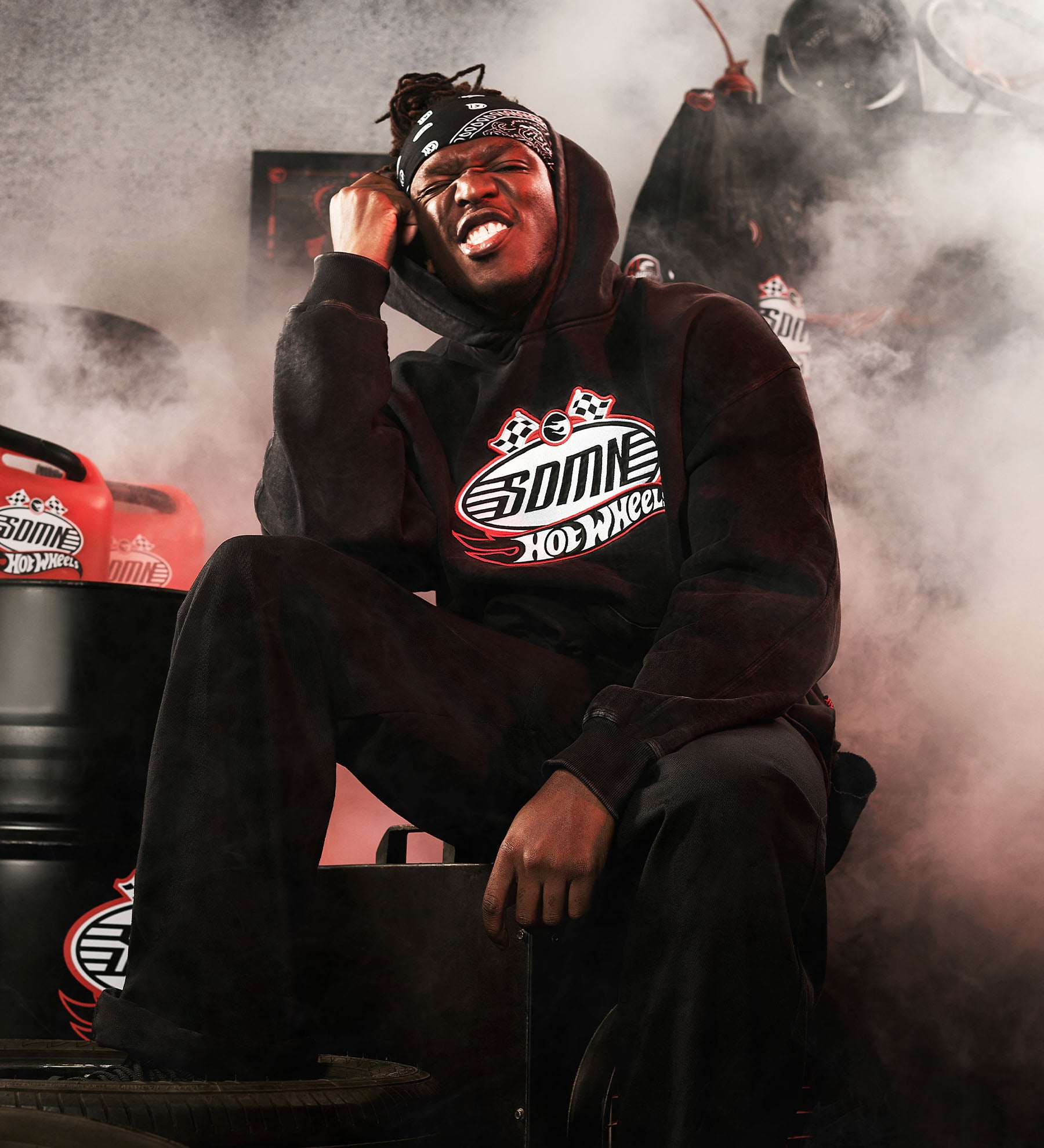 SDMN x Hot Wheels Washed Hoodie 3 SDMN x Hot Wheels Washed Hoodie