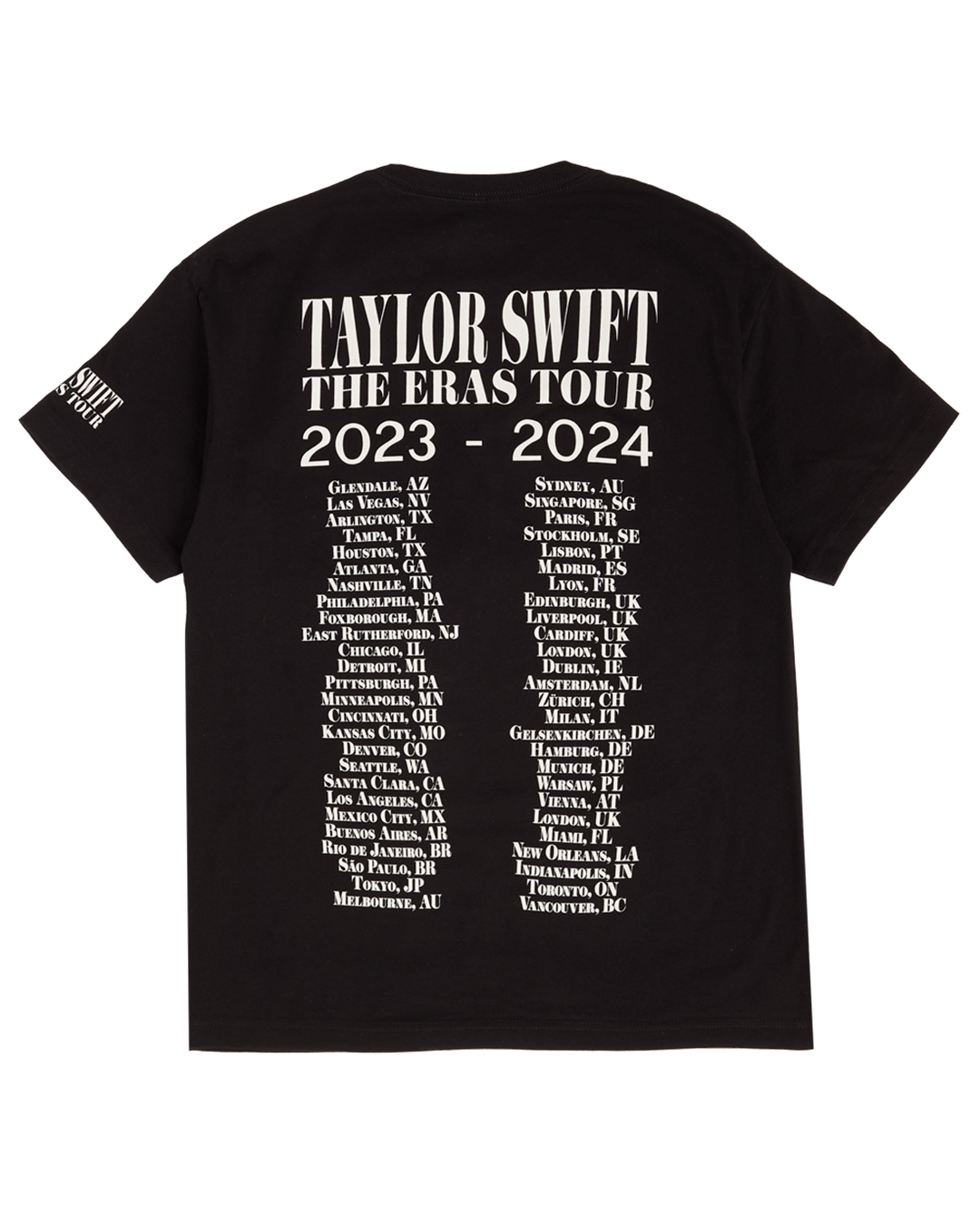 Taylor Swift | The Eras Tour Through Vancouver I Black T-Shirt 5 Taylor Swift | The Eras Tour Through Vancouver I Black T-Shirt