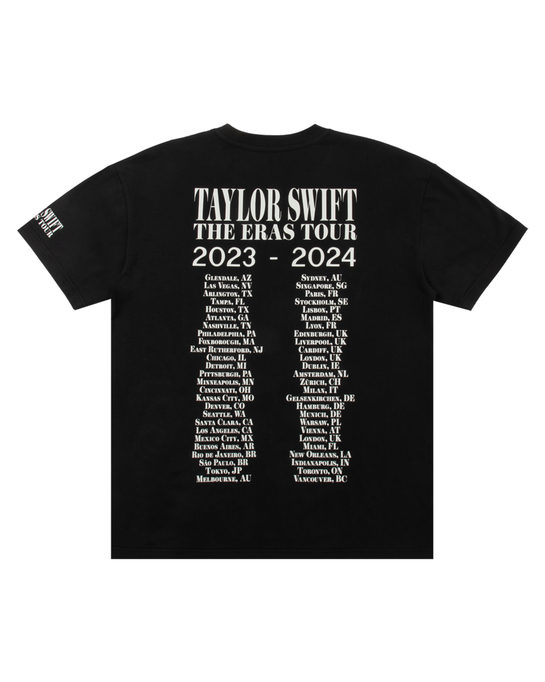 Taylor Swift | The Eras Tour Through Vancouver II Black T-Shirt 12 Taylor Swift | The Eras Tour Through Vancouver II Black T-Shirt