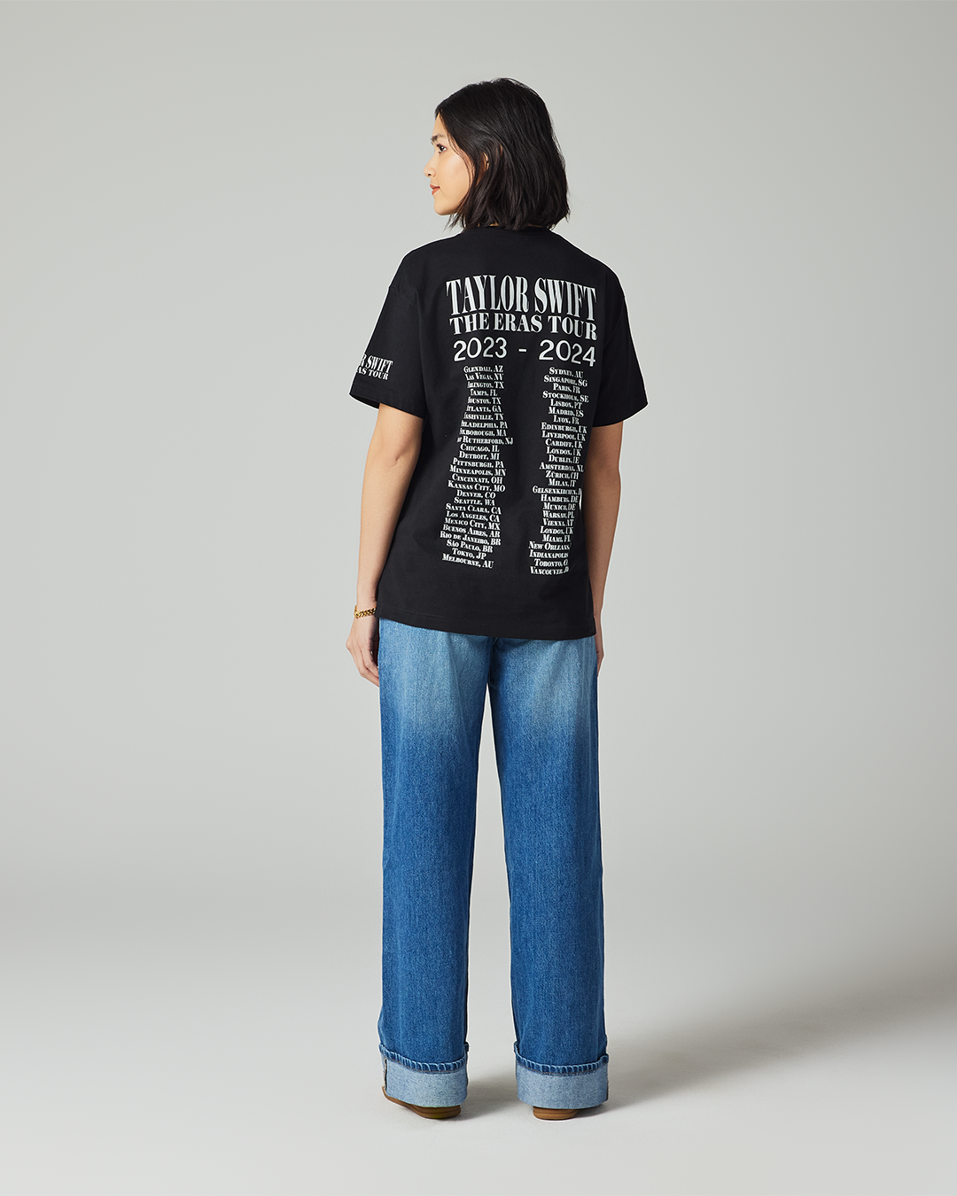 Taylor Swift | The Eras Tour Through Vancouver II Black T-Shirt 4 Taylor Swift | The Eras Tour Through Vancouver II Black T-Shirt