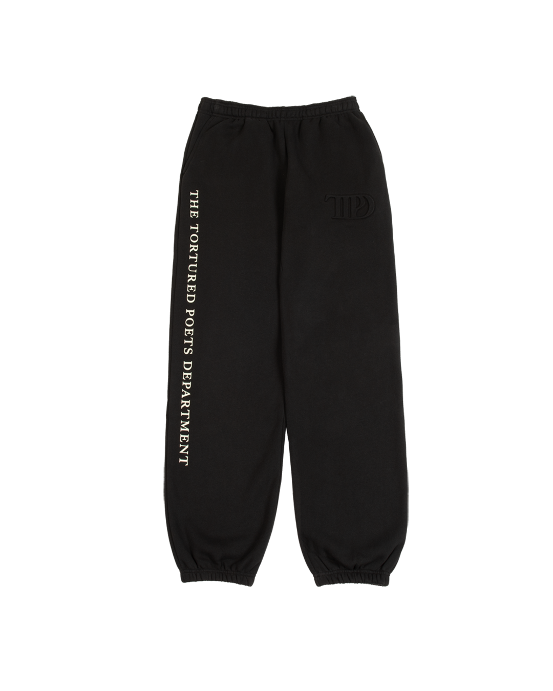 TTPD Black Embossed Sweatpants