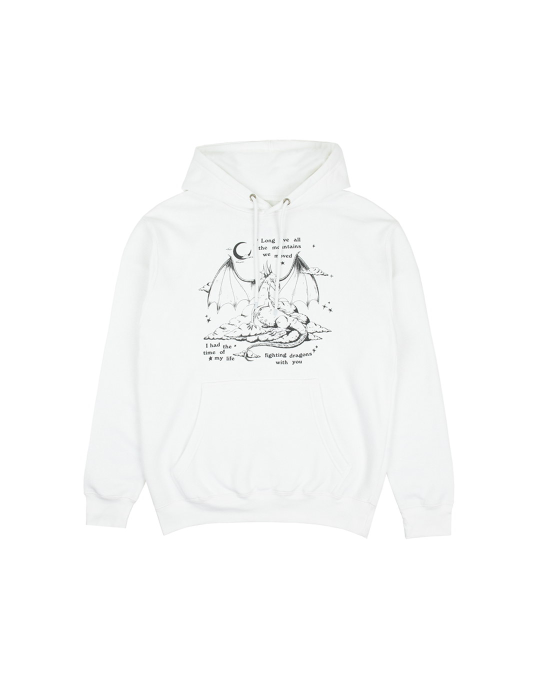 Fighting Dragons With You White Hoodie