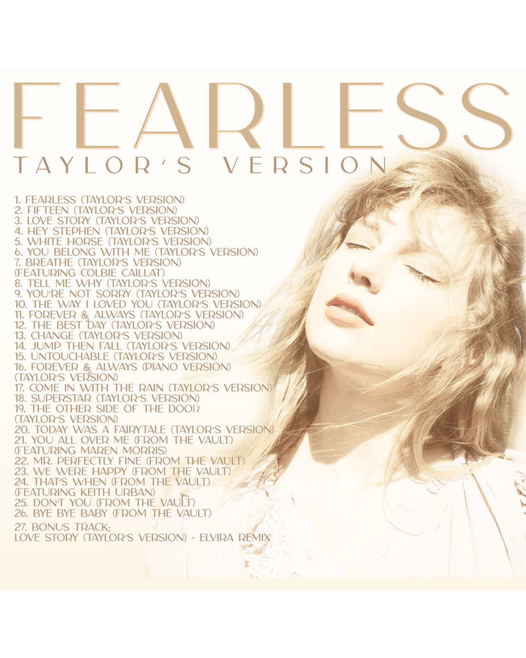 Fearless (Taylor's Version) CD 4 Fearless (Taylor's Version) CD
