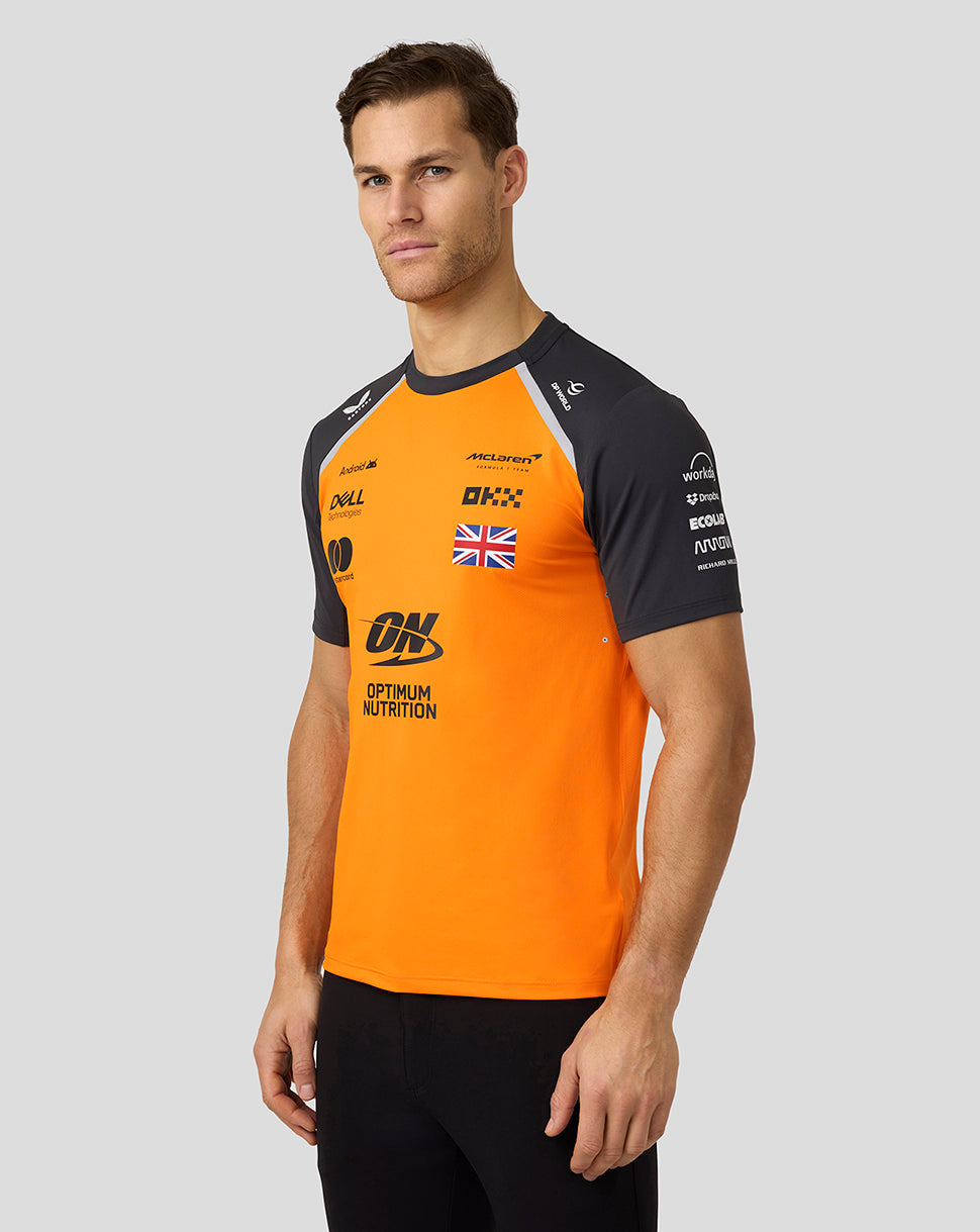 Mens McLaren F1 Team Lando Norris Set Up T-Shirt - Papaya