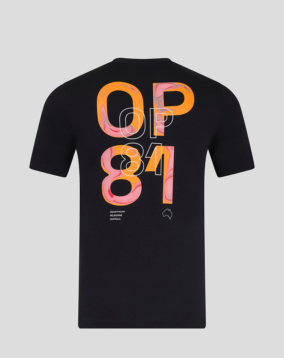 Unisex Core Driver Oscar Piastri T-Shirt - Caviar Black 3 Unisex Core Driver Oscar Piastri T-Shirt - Caviar Black