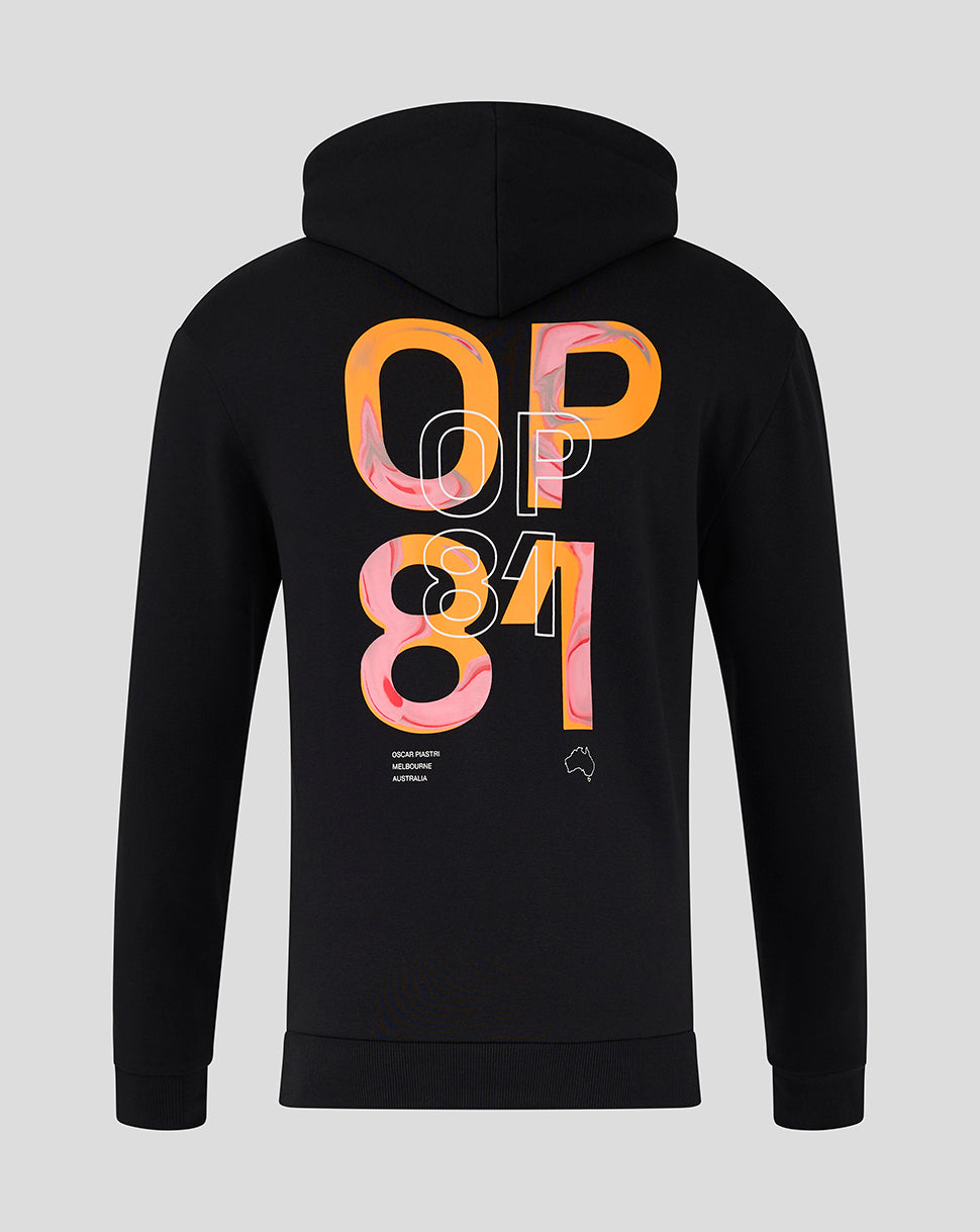 Unisex Core Driver Hoodie Oscar Piastri - Caviar Black 3 Unisex Core Driver Hoodie Oscar Piastri - Caviar Black